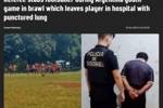 狠人！阿根廷草根裁判冲突中刀刺球员导致其肺穿孔，现已被逮捕